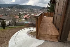Ajout terrasse à un chalet